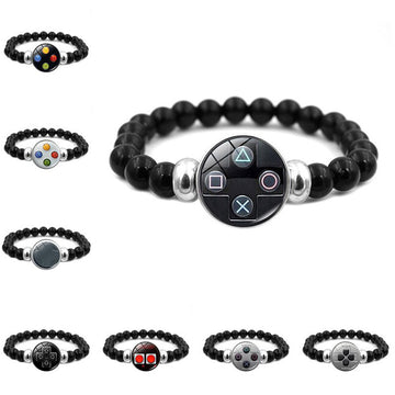 Game Controller Graphic Button Beaded Bracelet