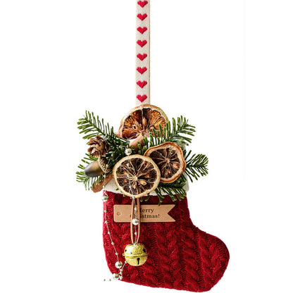 Christmas Decoration Knitted Christmas Stockings Scene Layout