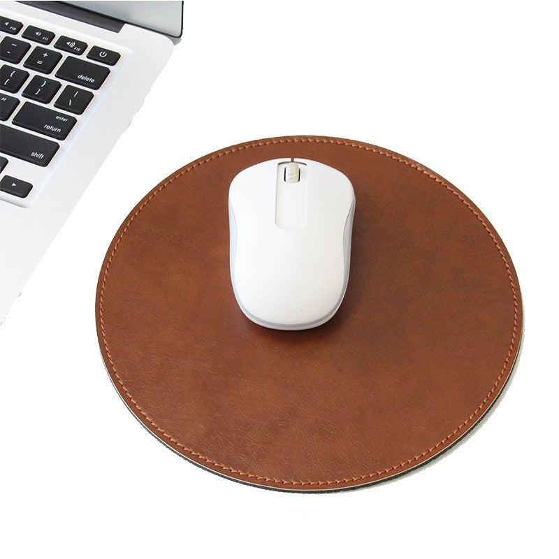 Compatible with Apple, Anti-slip Mouse Pad Leather Gaming Mice Mat Desk 200x240mm Comfortable For Home Office Laptop PC MacBook