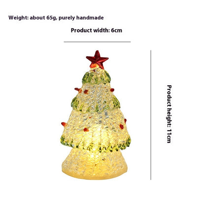 Christmas Gift Colored Glaze Christmas Tree Crafts Small Ornaments