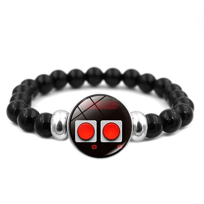 Game Controller Graphic Button Beaded Bracelet